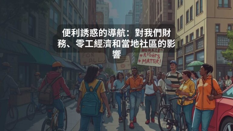 便利誘惑的導航：對我們財務、零工經濟和當地社區的影響