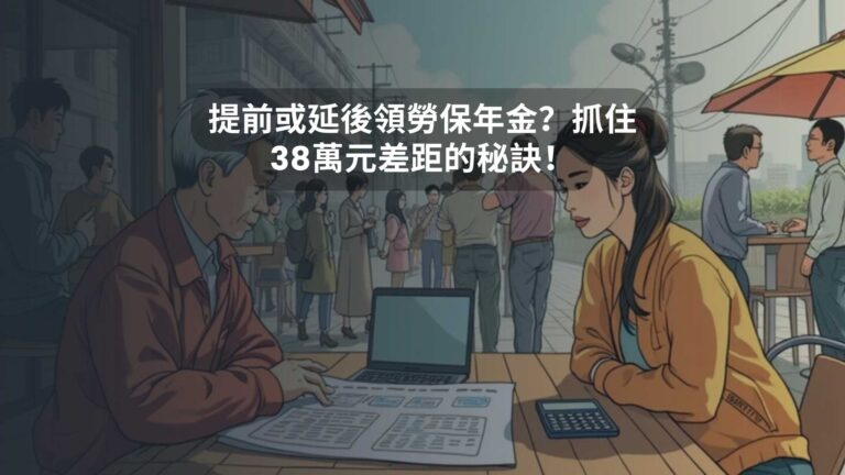 提前或延後領勞保年金？抓住38萬元差距的秘訣！