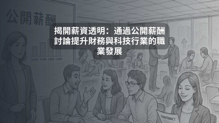 揭開薪資透明：通過公開薪酬討論提升財務與科技行業的職業發展