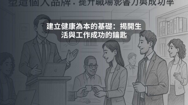 建立健康為本的基礎：揭開生活與工作成功的鑰匙