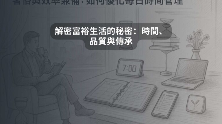 解密富裕生活的秘密：時間、品質與傳承