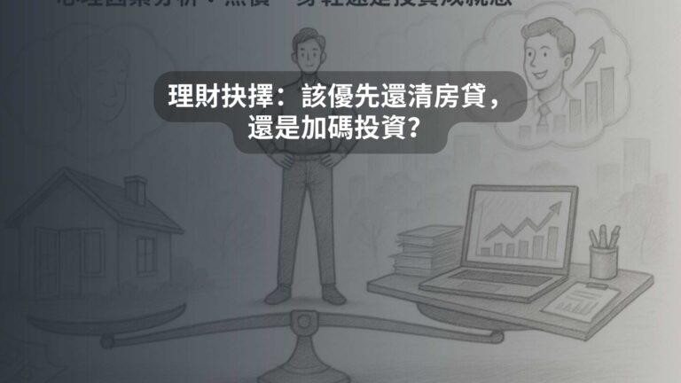 理財抉擇：該優先還清房貸，還是加碼投資？