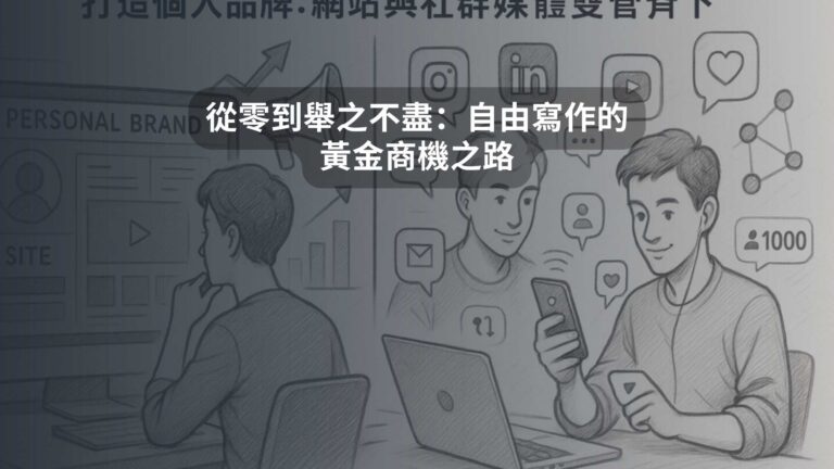 從零到舉之不盡：自由寫作的黃金商機之路